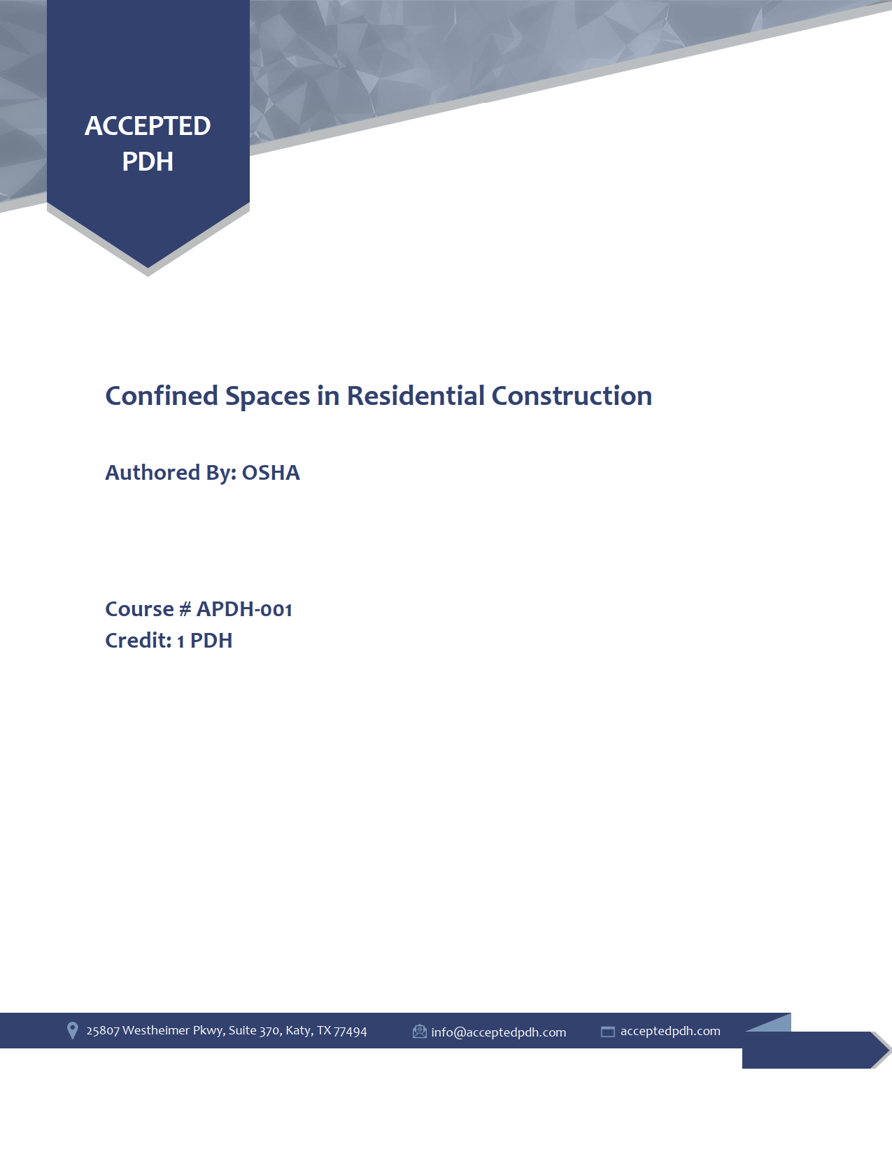 Confined Spaces in Residential Construction